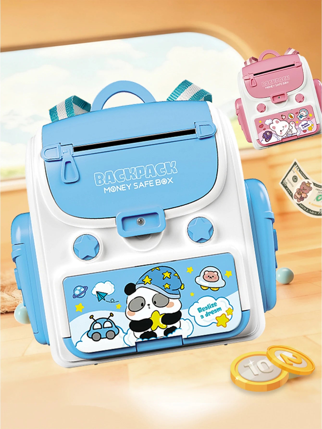 CowLost | product_id-automatic-induction-piggy-bank-backpack-atm-with-fingerprint-password-lock-for-kids-gifts |9
