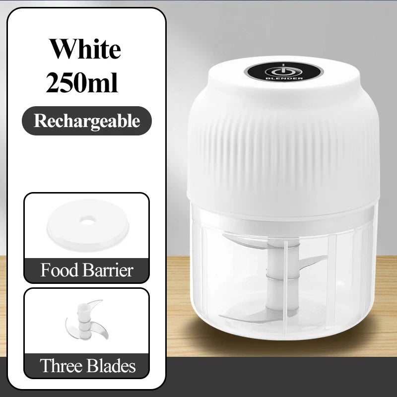 CowLost | garlic-product_id-250ml-mini-wireless-usb-rechargeable-electric-garlic-vegetable-chopper |11