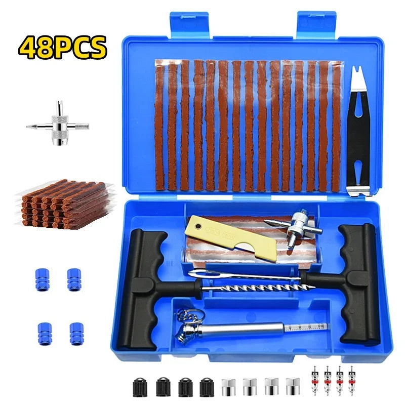 CowLost | 33-57pcs-auto-tire-repair-set-puncture-repair-tools |15