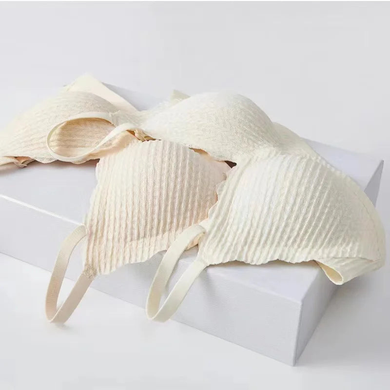 CowLost | product_id-seamless-wireless-lace-bra-for-small-chest-women-thin-cup-non-slip-back |11