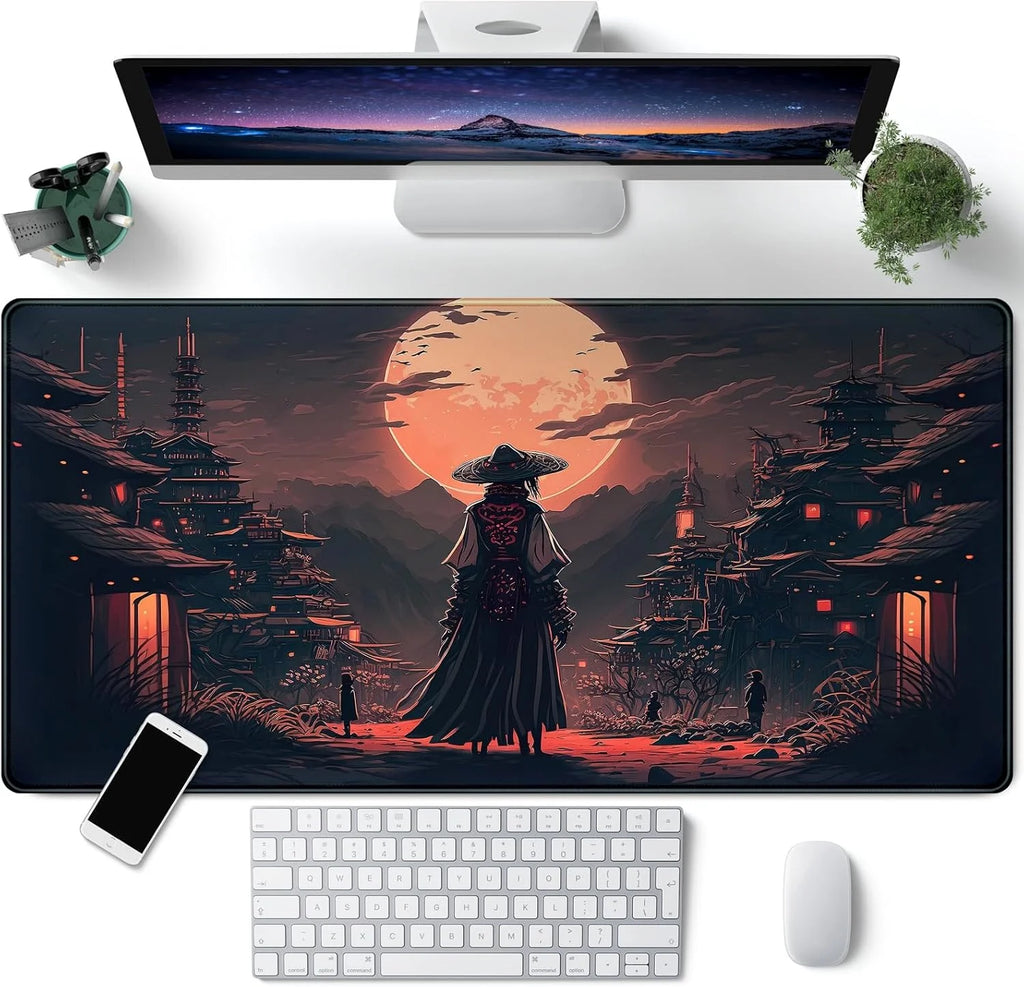 CowLost | uncategorized-japanese-samurai-xxl-mousepad-lock-edge-mat |1