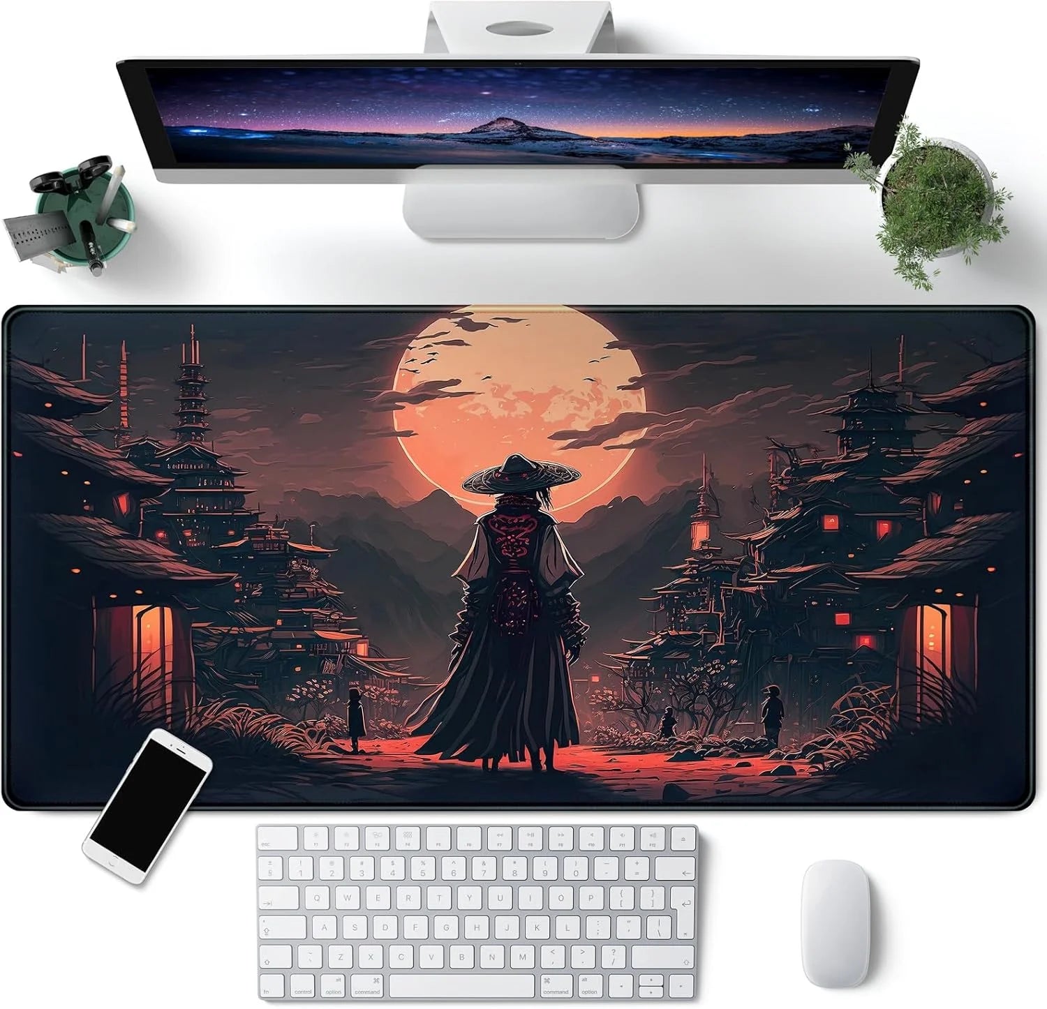 CowLost | uncategorized-japanese-samurai-xxl-mousepad-lock-edge-mat |1