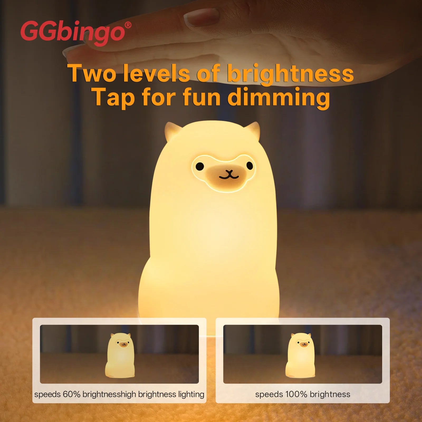 CowLost | product_id-ggbingo-usb-rechargeable-rgb-led-alpaca-touch-sensor-night-light |5