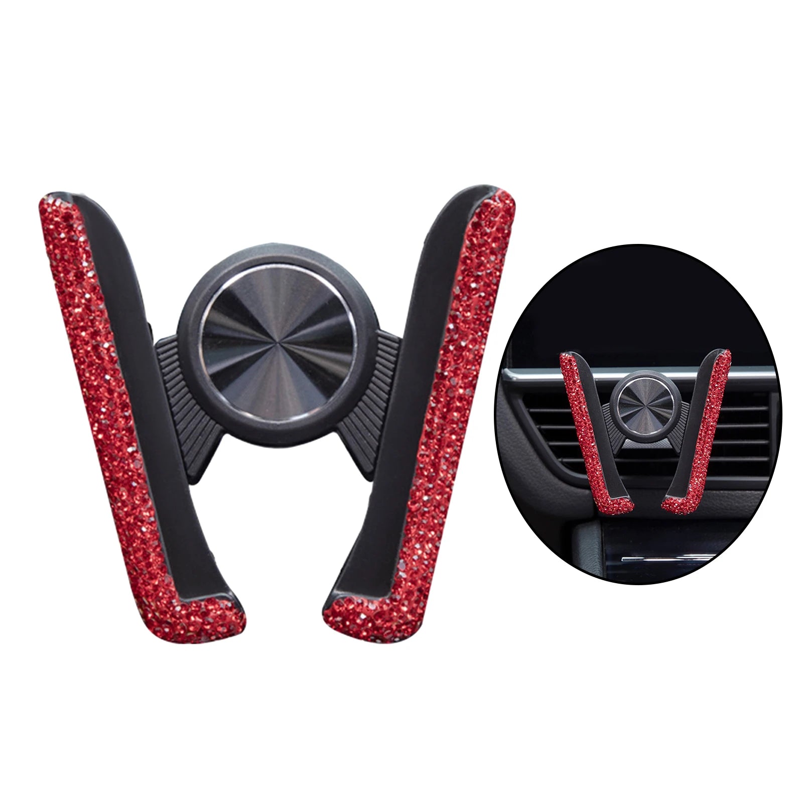 CowLost | product_id-diamond-crystal-car-air-vent-phone-holder-clip-stand-bracket-interior-accessory |22