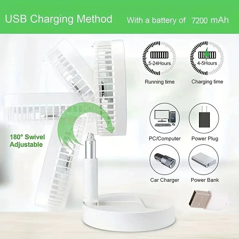 CowLost | product_id-homefish-portable-usb-mini-folding-retractable-electric-fan-adjustable-cooling |3