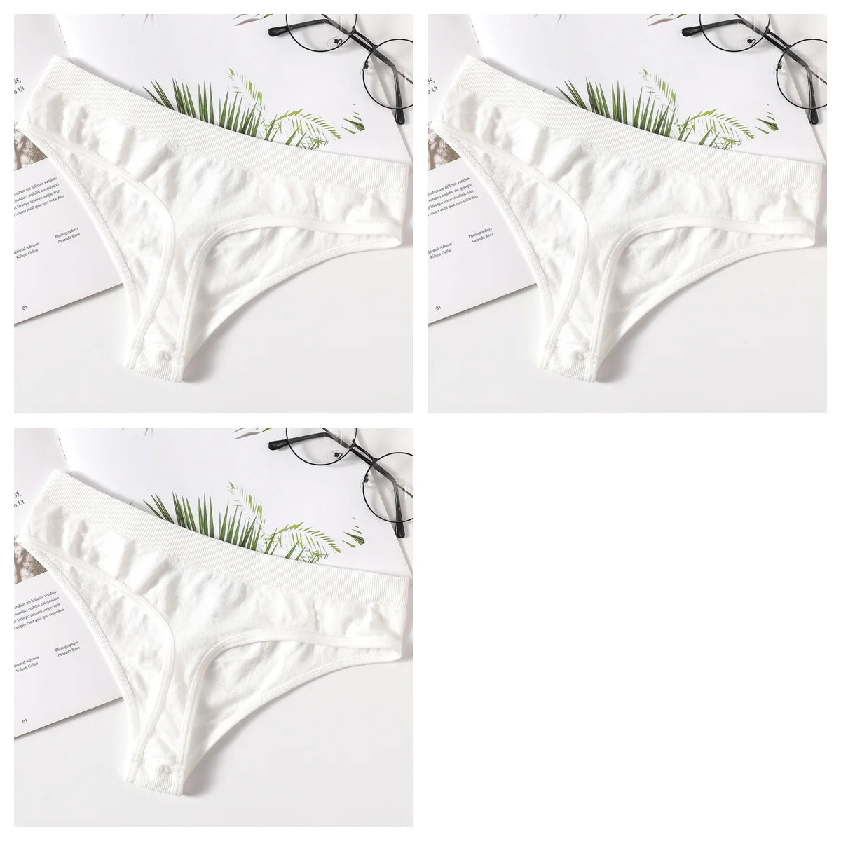 CowLost | product_id-3pcs-women-s-seamless-low-waist-g-string-thong-panties-m-xl |16