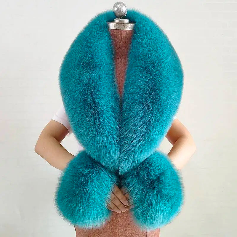 CowLost | winter-natural-fox-fur-scarf-and-cuff-set |42