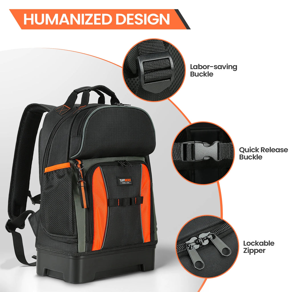 CowLost | product_id-durable-electrician-tool-bag-backpack-with-multiple-pockets-and-molded-bottom |4