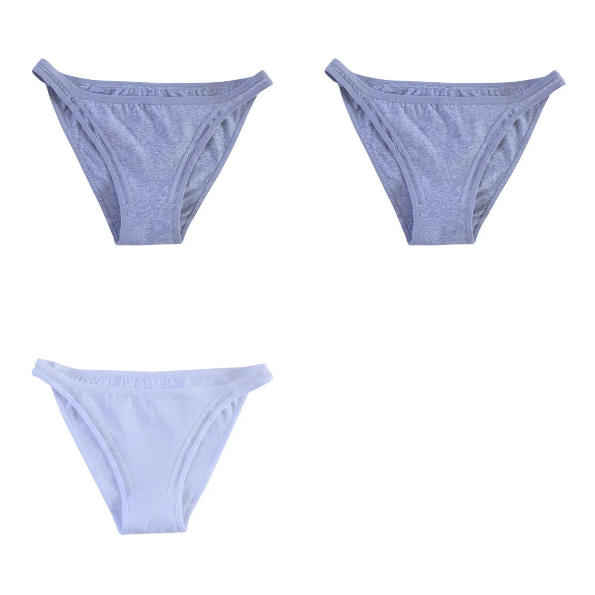 CowLost | product_id-3pcs-womens-cotton-low-rise-brazilian-briefs-with-mesh-sides-m-xl |18