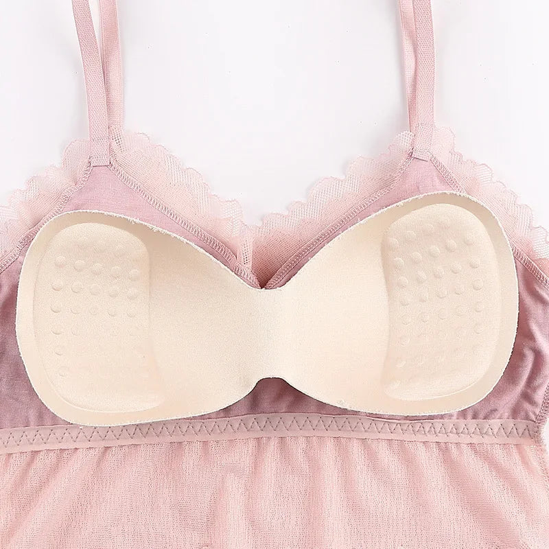 CowLost | product_id-wireless-padded-lace-bralette-crop-top-for-women-summer-lingerie |13