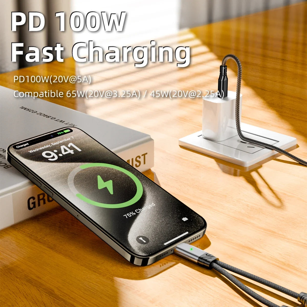 CowLost | product_id-100w-pd-fast-charger-usb-c-2-in-1-splitter-headphone-jack-adapter-for-samsung-s24-xiaomi-huawei-iphone-15-16 |6
