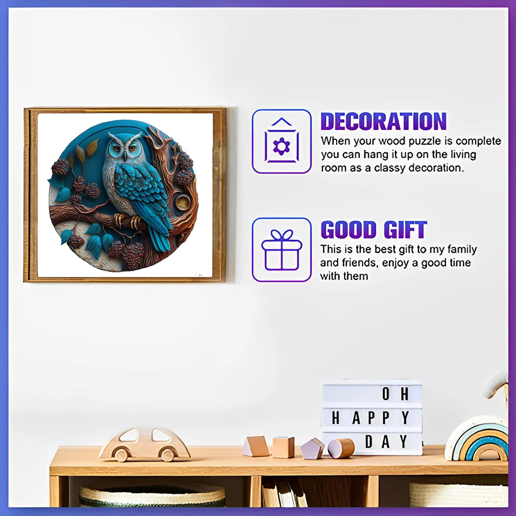 CowLost | product_id-3d-wooden-owl-puzzle-diy-jigsaw-for-adults-and-kids |7