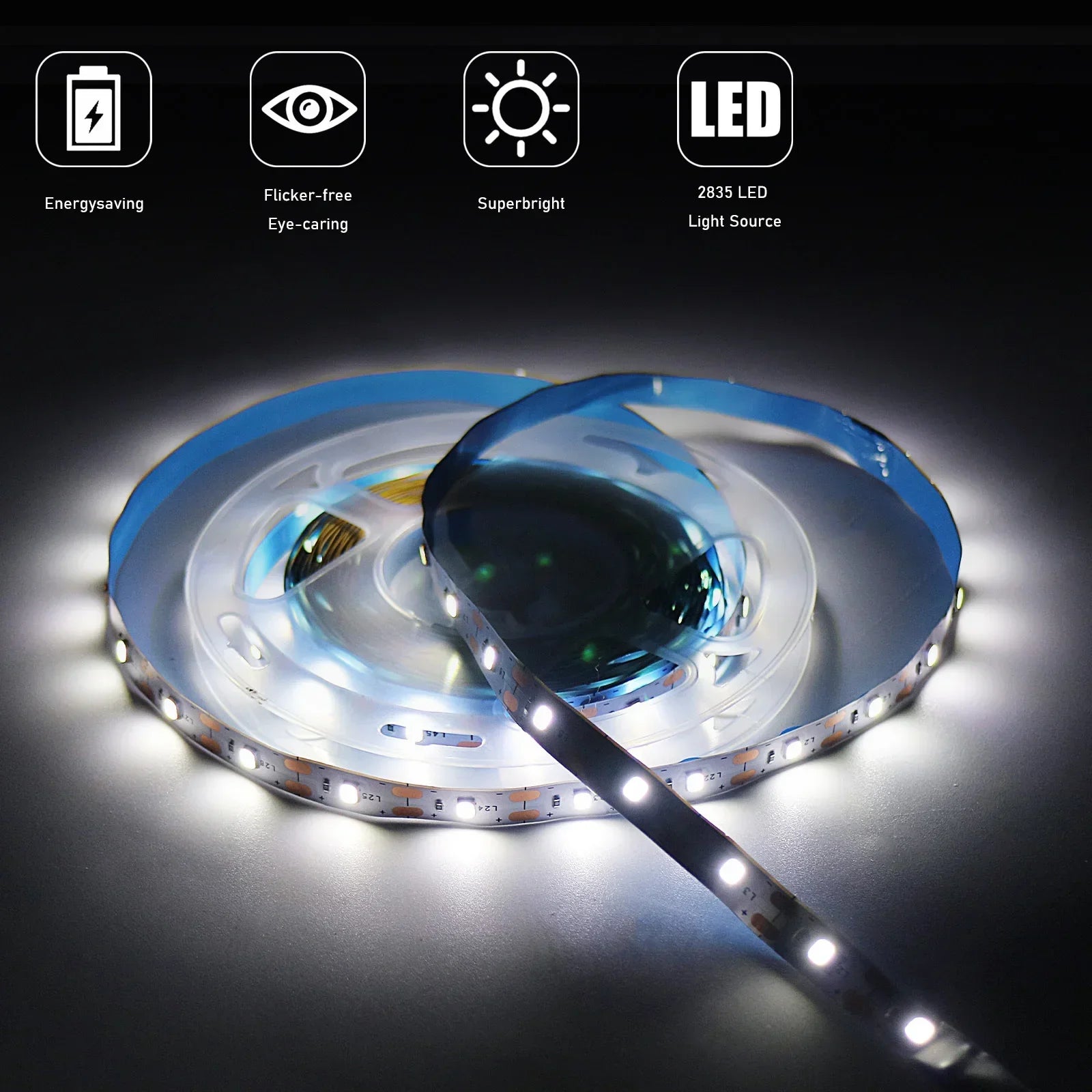 CowLost | tv-led-backlight-strips-bars-product_id-5v-usb-2835-led-strip-light-flexible-cuttable-adhesive-tape-for-tv-mirror-backlight-home-decor |7