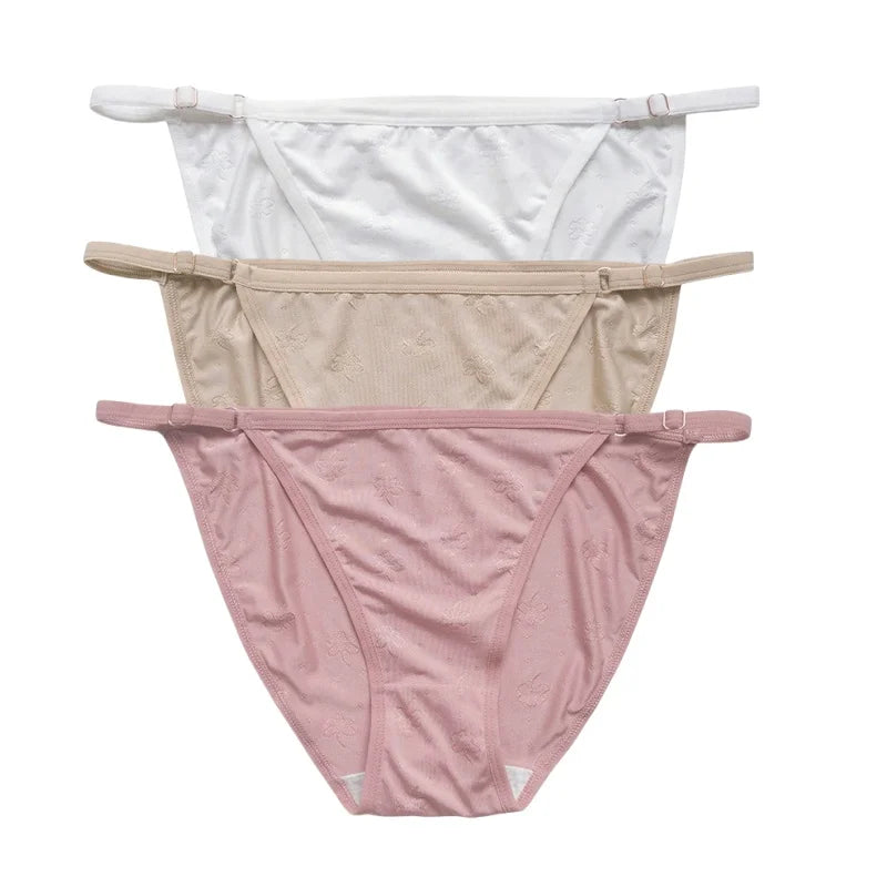CowLost | product_id-3pcs-women-s-low-rise-ice-silk-brazilian-briefs-s-xl-solid-colors |13
