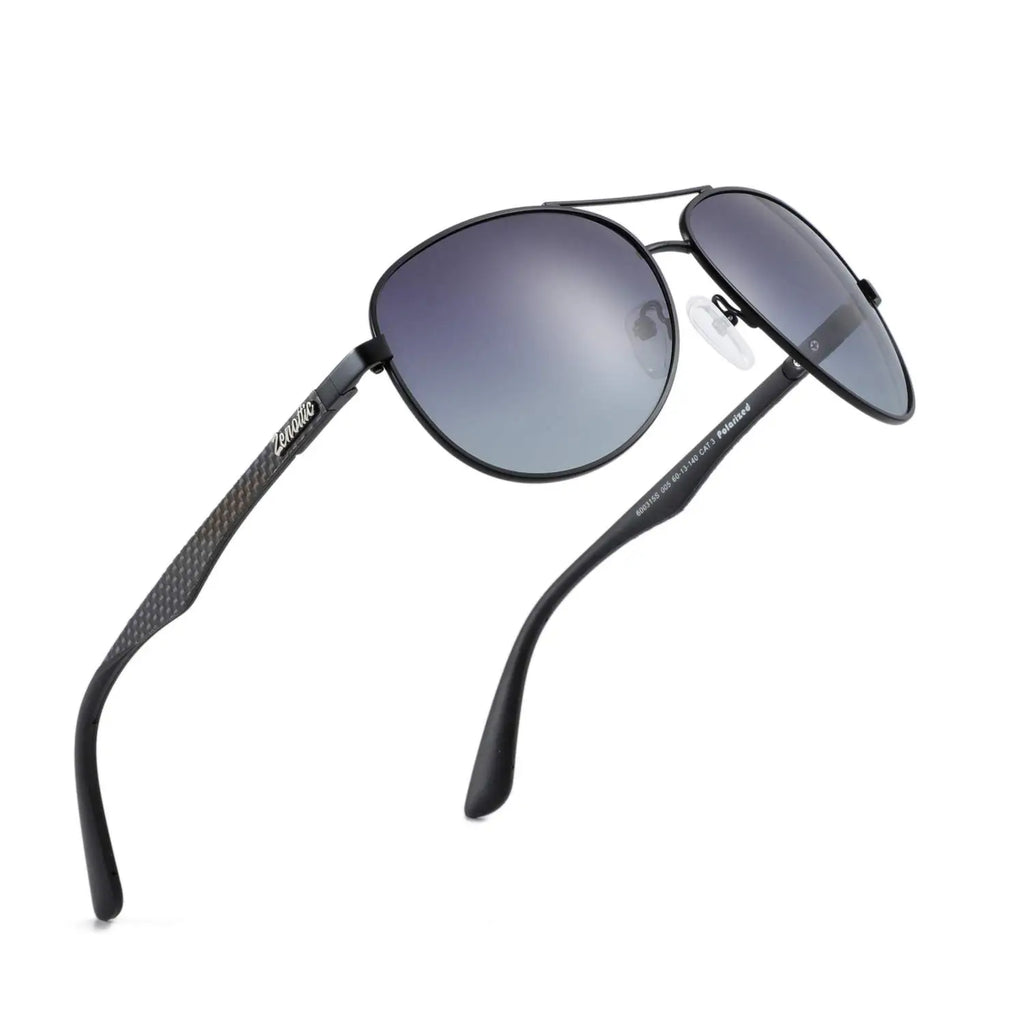 CowLost | zenottic-hot-sale-carbon-fiber-polarized-sunglasses-pilot-shade-for-men |1