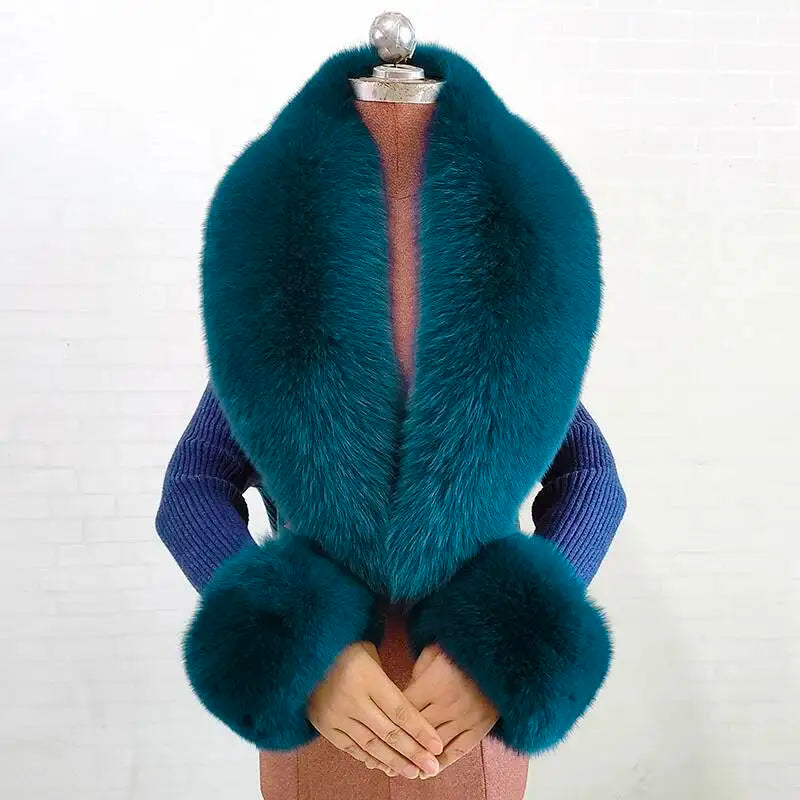 CowLost | winter-natural-fox-fur-scarf-and-cuff-set |44