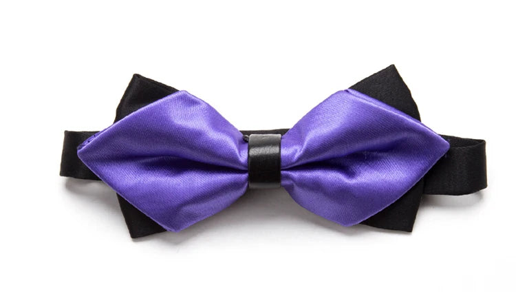 CowLost | men-ties-solid-fashion-butterfly-party-wedding-black-red-bow-tie |10