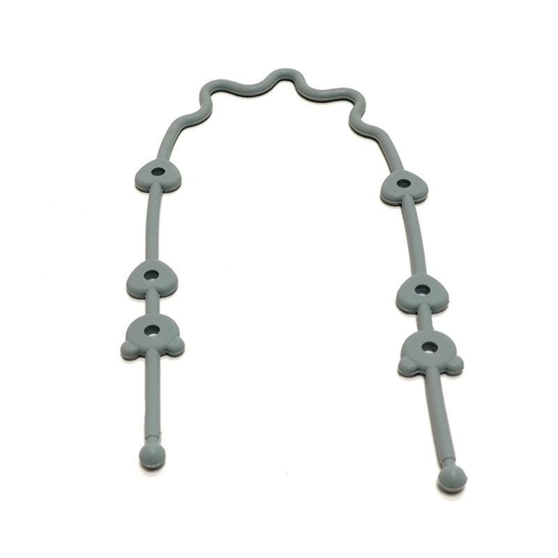 CowLost | baby-pacifier-chain-with-safety-straps-silicone-holder-stroller-highchair-accessory |7