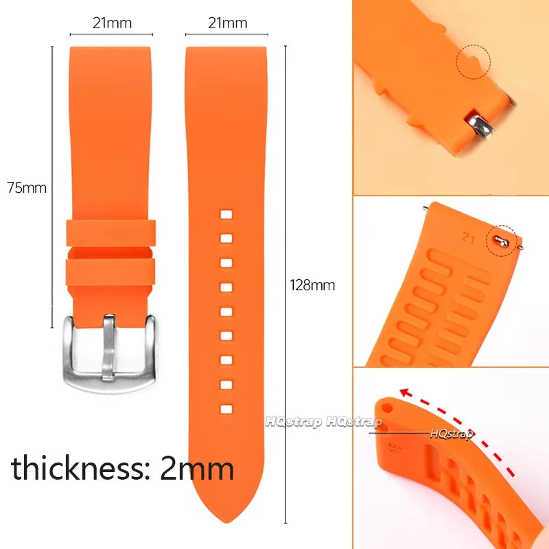 CowLost | product_id-quick-release-silicone-sports-watch-strap-18-24mm-black-green-orange-blue |13