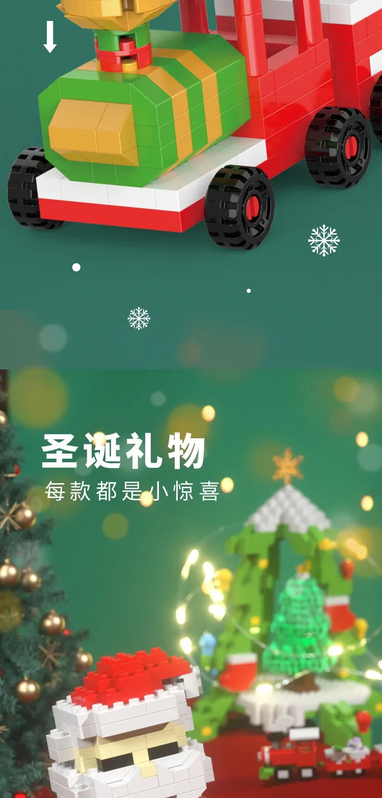 CowLost | christmas-gifts-building-block-series-santa-claus-reindeer-puzzle-assembly-bricks-table-decoration-toys-for-child-chrismas-gift-2 |11