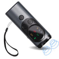3-Head Ultrasonic Dog Repeller 30ft Range Anti-Barking Trainer with LED Flashlight