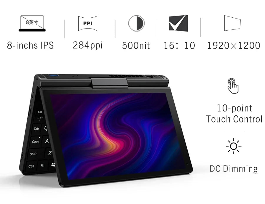 CowLost | gpd-pocket-3-intel-pentium-gold-7505ram-16gb-ram-12gb-ssd-hard-disk-windows-11-home-laptop-notebook-mini-pc-touch-screen |11