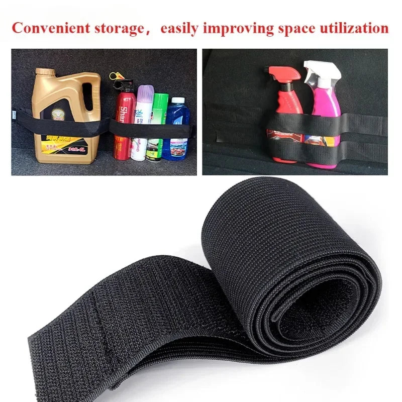 CowLost | product_id-2pcs-car-trunk-organizer-with-fire-extinguisher-strap-and-black-magic-tape-fasteners |5
