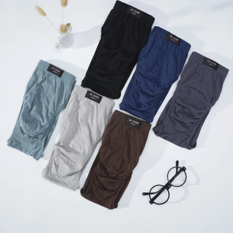 CowLost | men-solid-cotton-briefs-panties-plus-size-xl-5xl-underwear-briefs |8