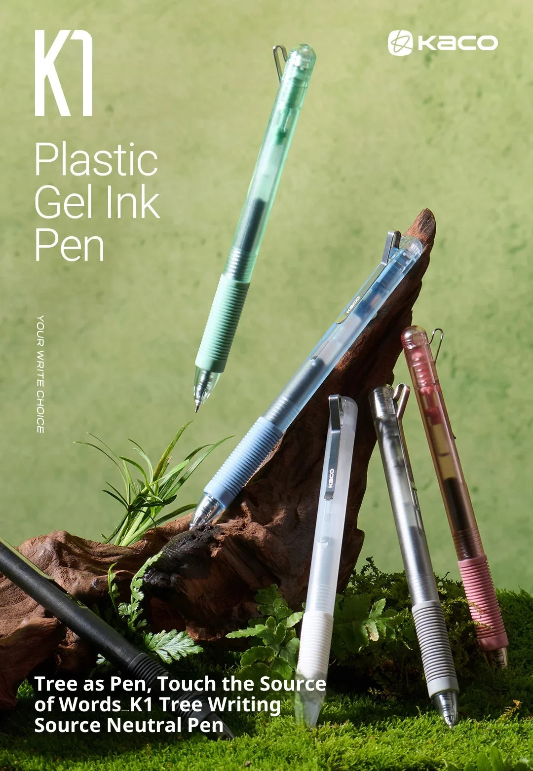 CowLost | product_id-kaco-k1-0-5mm-black-gel-pen-with-soft-grip-and-transparent-barrel-for-smooth-writing |7