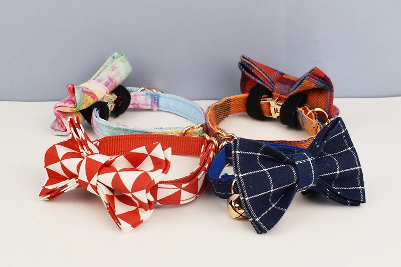 CowLost | cat-furniture-adjustable-cat-collar-with-bowknot-and-bell |15