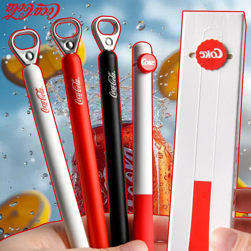 CowLost | product_id-kaco-coca-cola-co-branded-0-5mm-black-gel-pen-quick-drying-for-students-exams |1