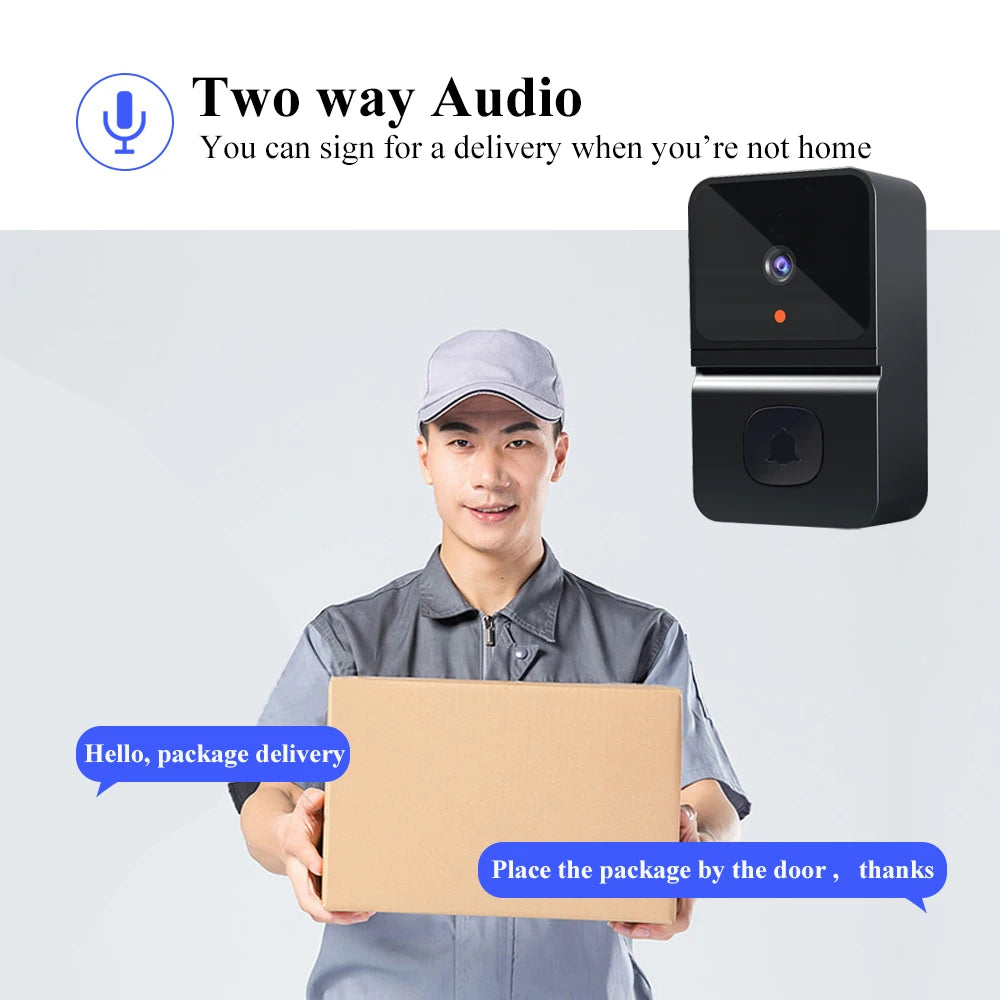 CowLost | wifi-video-doorbell-smart-home-wireless-security-protection-camera-ring-door-bell-intercom-night-vision-rechargeable-kement-app |4