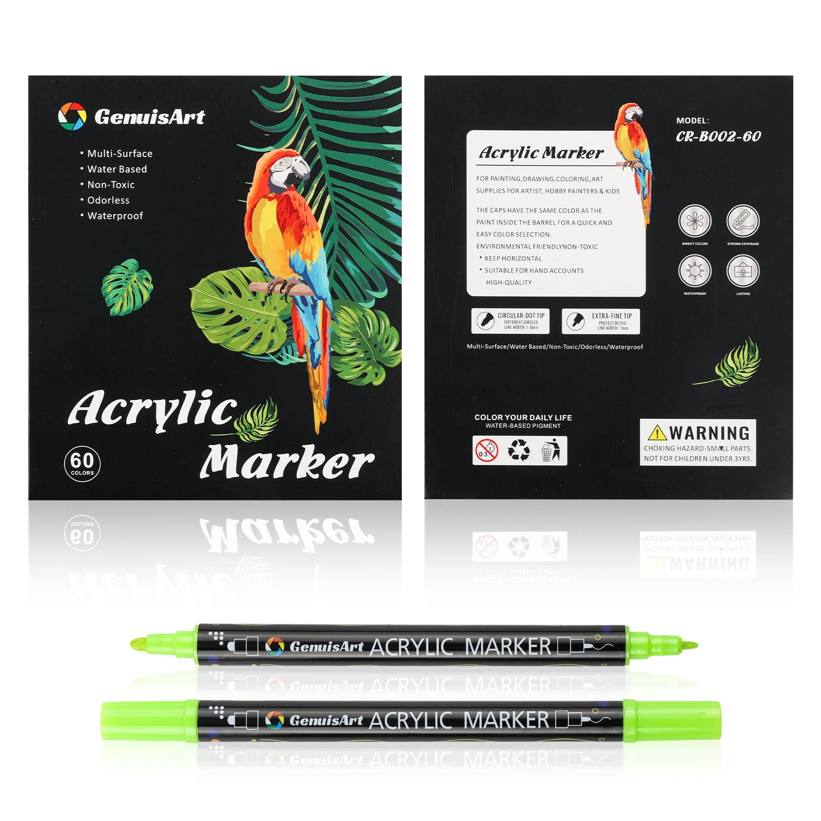 CowLost | product_id-dual-tip-acrylic-paint-pens-markers-12-80-colors-for-wood-rocks-canvas-glass-ceramic-diy-graffiti |14