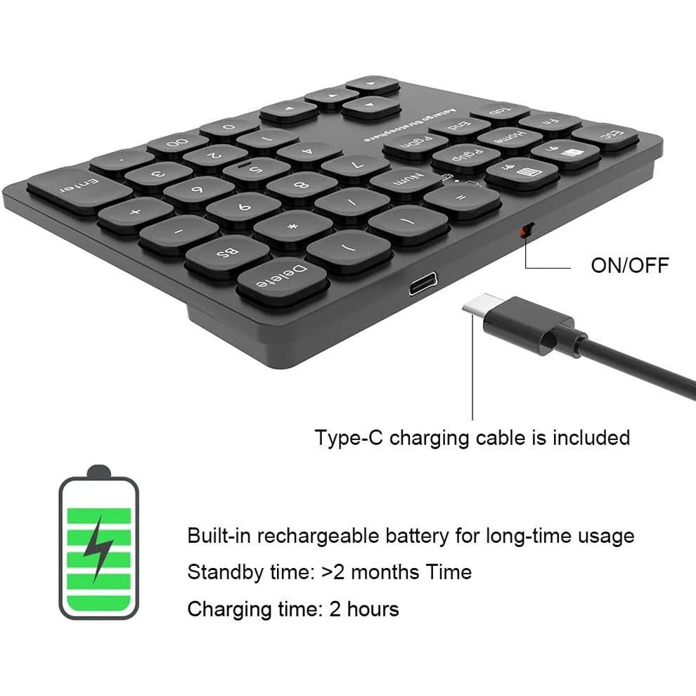CowLost | product_id-jomaa-bluetooth-wireless-rechargeable-36-key-numeric-keypad-external-numpad-keyboard |3