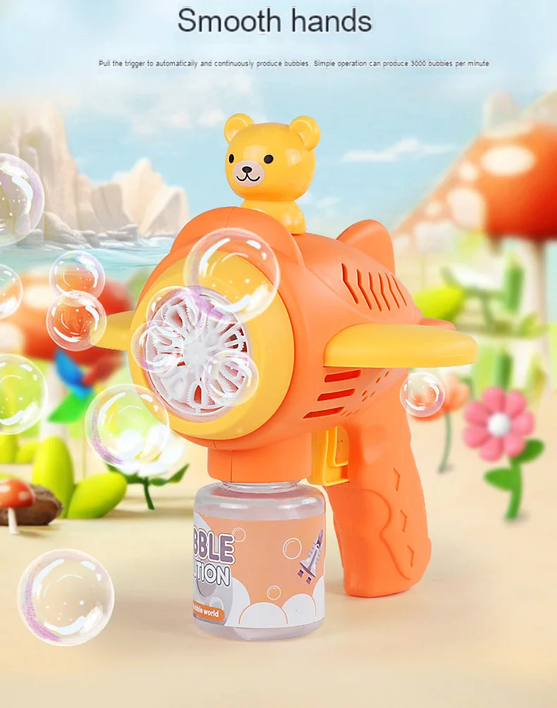CowLost | product_id-little-bear-automatic-bubble-gun-toy-with-light-for-kids-summer-outdoor-party-gift |10