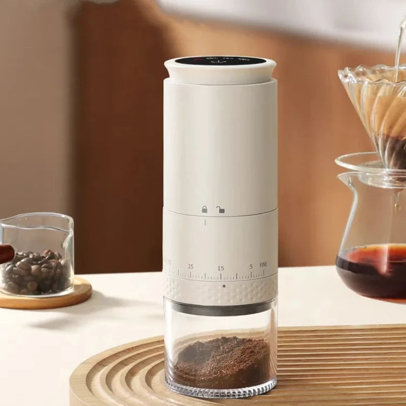 CowLost | product_id-homefish-1500mah-electric-type-c-rechargeable-coffee-burr-grinder-90g-capacity |6