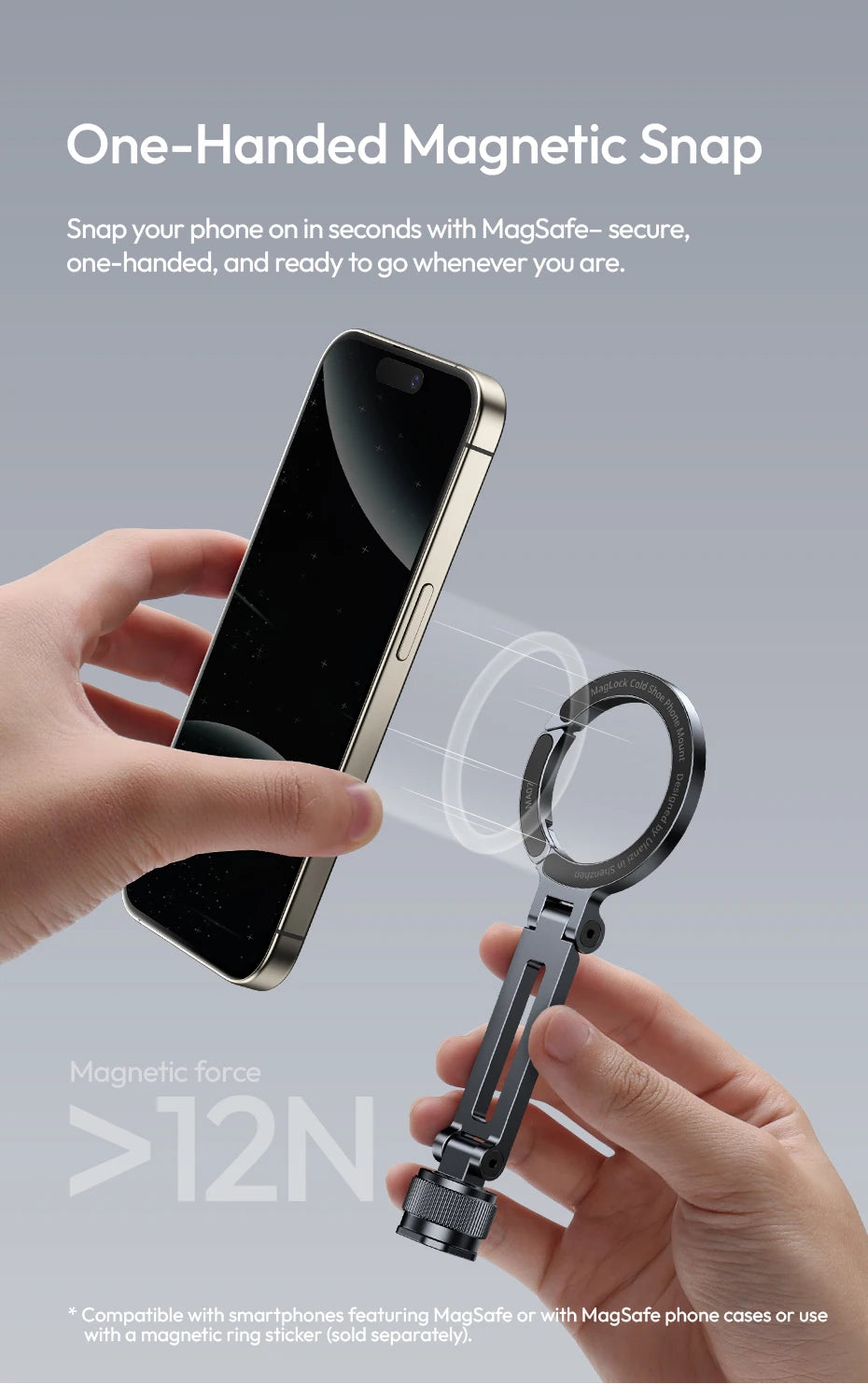 CowLost | double-side-magnetic-phone-mount-for-camera-tripod-for-iphone-16-15-14-13 |9