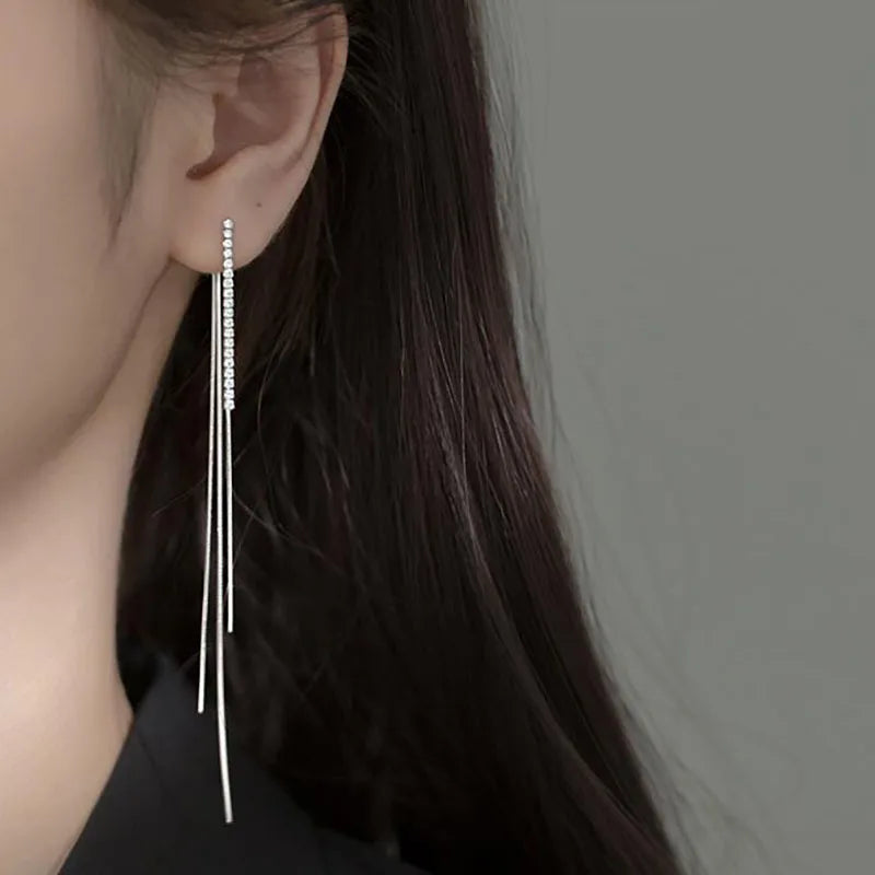 CowLost | vintage-long-tassel-geometric-square-drop-earrings-for-women |26