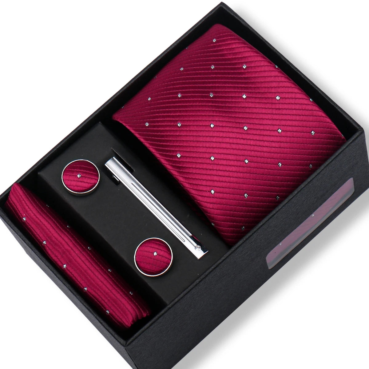 CowLost | tie-men-with-box-top-quality-business-ties-hanky-cufflink-set |67