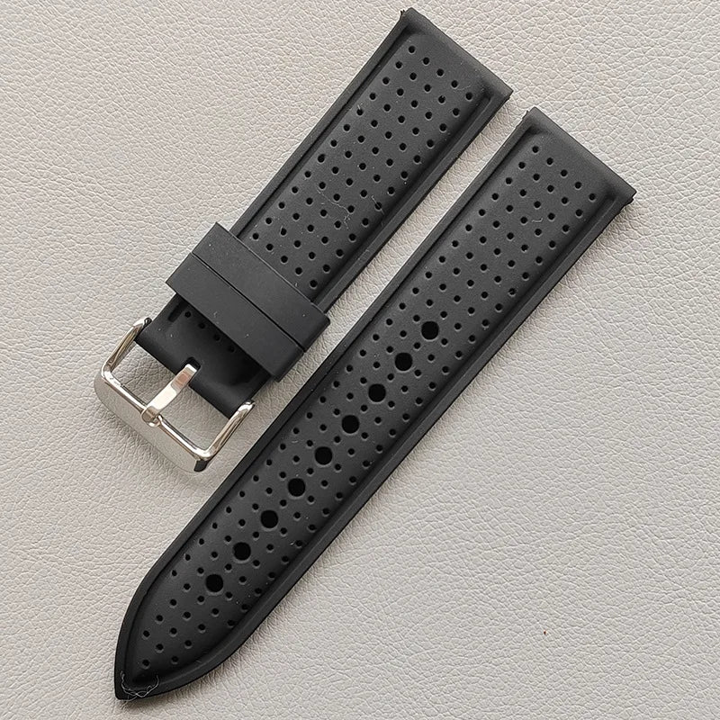 20mm 22mm 24mm Soft Silicone Waterproof Sport Watch Strap Replacement for Samsung Unisex