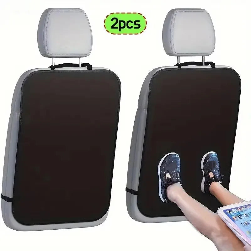 CowLost | black-seat-cover-for-kids-with-3-pocket-storage-organizer |7