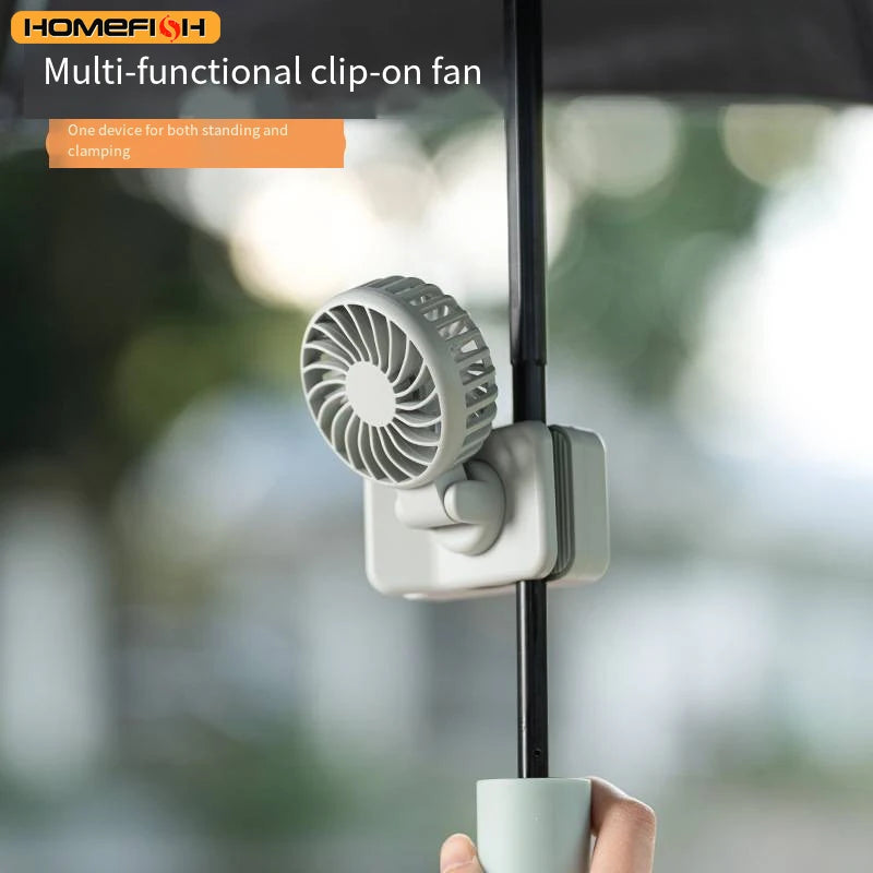 CowLost | product_id-homefish-usb-rechargeable-mini-clip-fan-portable-sunshade-cooling-fan-for-outdoor-travel-live-streaming |1