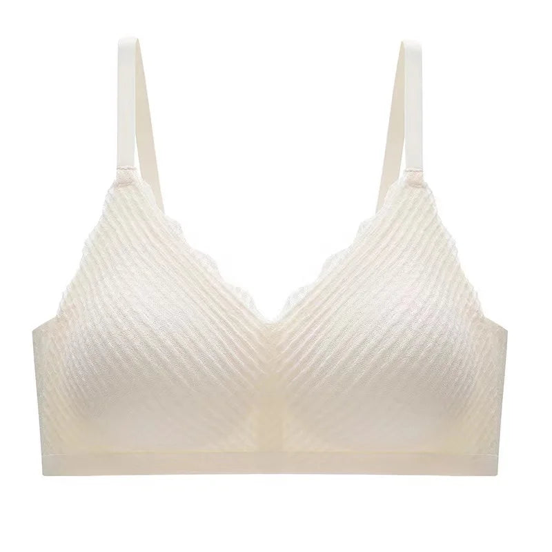 CowLost | product_id-seamless-wireless-lace-bra-for-small-chest-women-thin-cup-non-slip-back |18