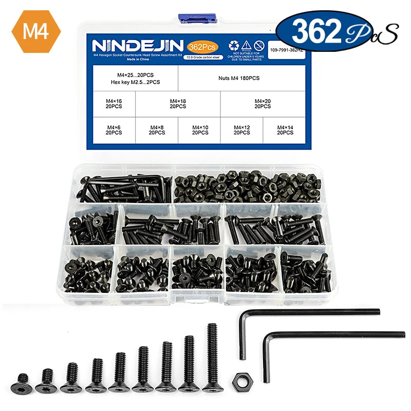 CowLost | nindejin-hex-hexagon-socket-countersunk-head-screw-kit |10