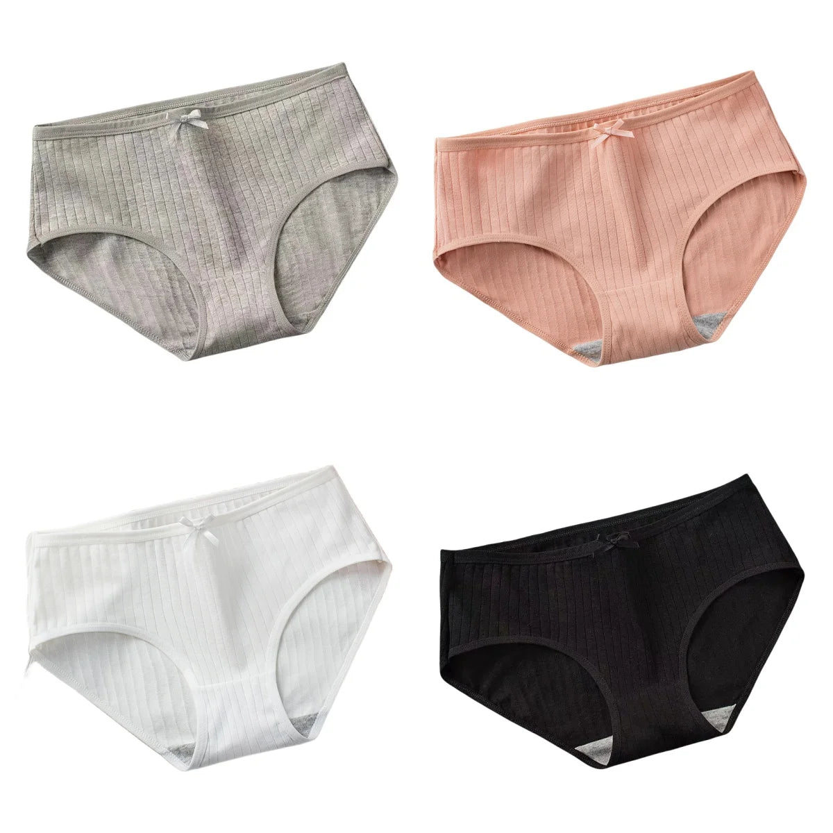 CowLost | product_id-4pcs-womens-low-waist-cotton-breathable-briefs |19