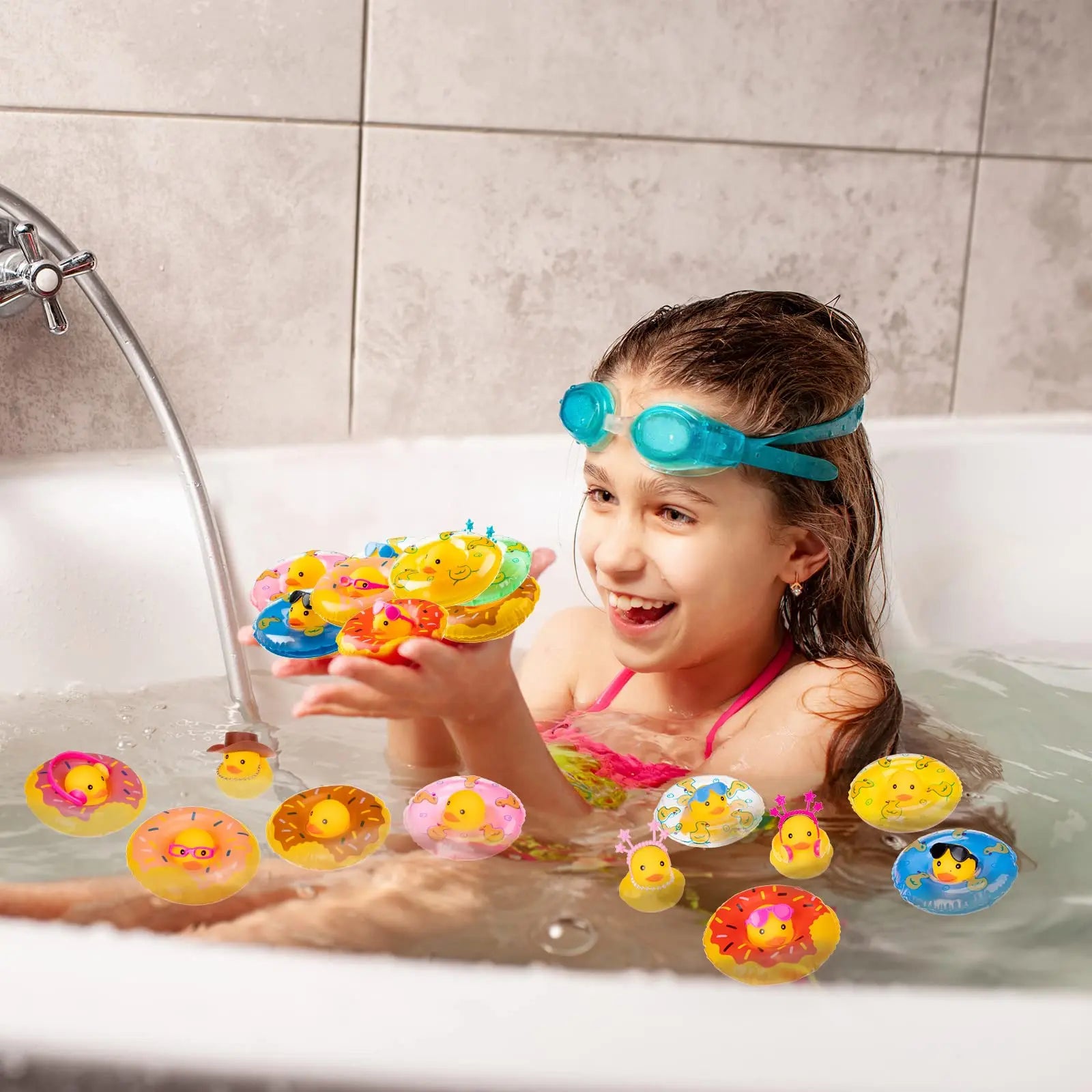 CowLost | product_id-50-sets-cute-rubber-duck-bath-toys-with-mini-sunglasses-for-shower-and-car-dashboard-decorations |4
