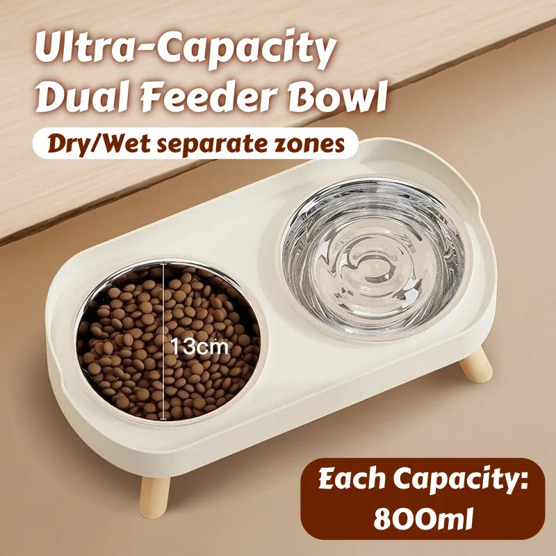 CowLost | product_id-dopamine-elevated-pet-feeder-with-dual-stainless-steel-bowls-and-neck-support |11