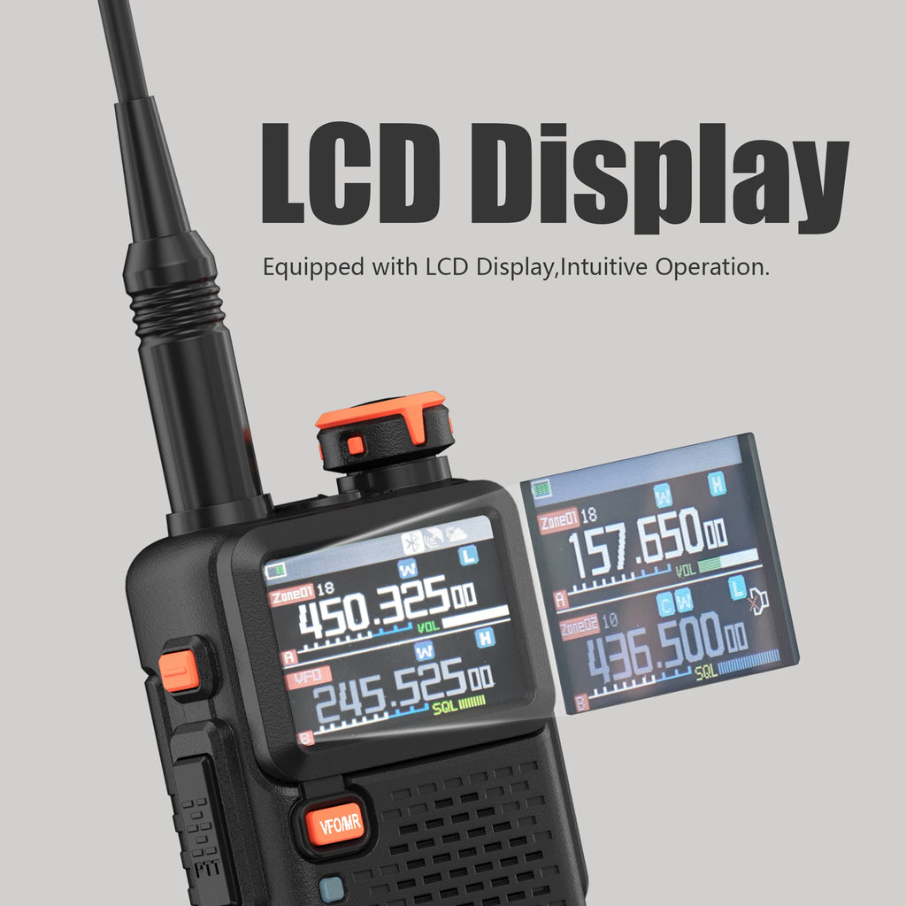CowLost | mobile-phone-cases-baofeng-uv-5rh-pro-gps-walkie-talkie-10w-2-4pcs-bluetooth-usb-c-charging |6