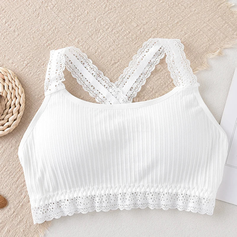 CowLost | product_id-women-s-lace-seamless-wire-free-bralette-crop-top-with-removable-pads |24