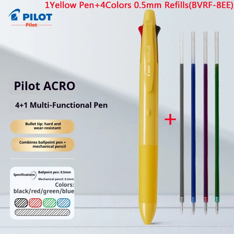 CowLost | product_id-pilot-acroball-4-color-multi-pen-with-0-5-0-7mm-mechanical-pencil-smooth-ink-writing-tool |17